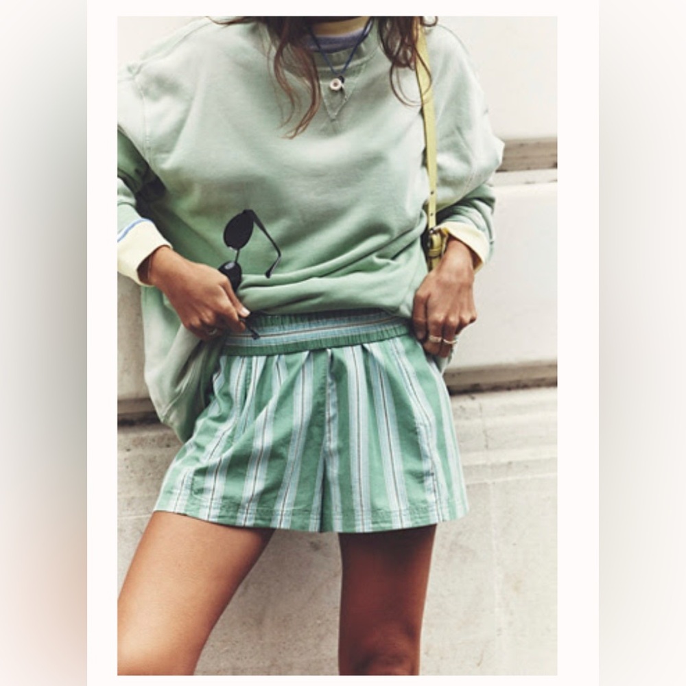 Get Free striped Pull-On shorts